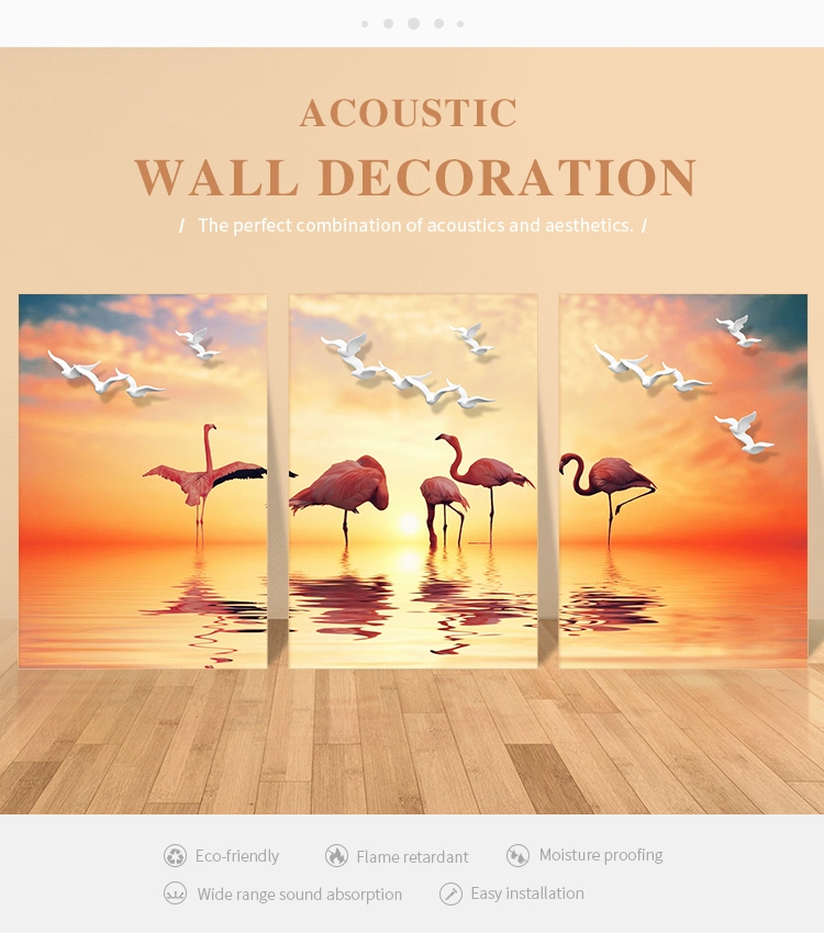Eco-Friendly Soundproof Material Decorative Room Acoustic Wall Panel