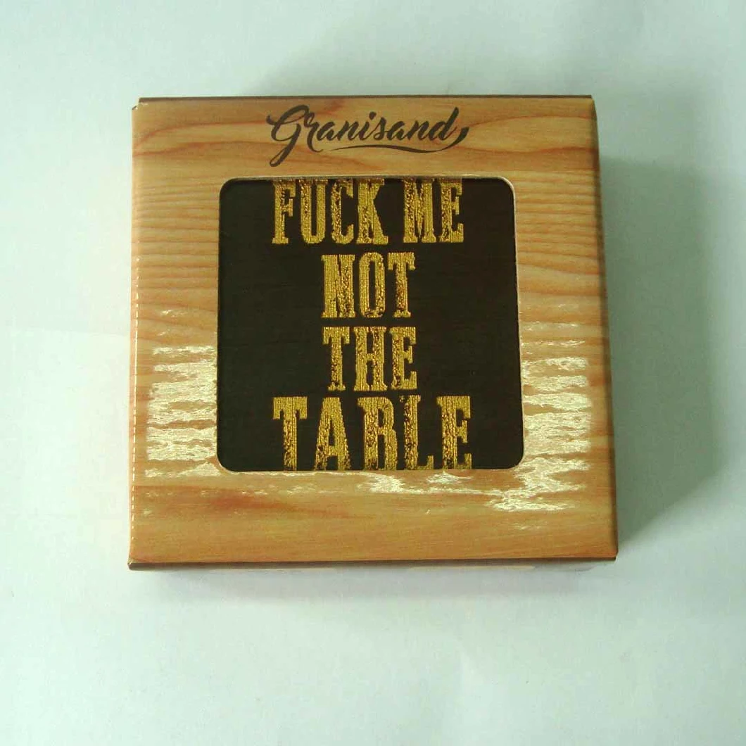 Set of 4 Wooden Coasters Drink Coaster Set