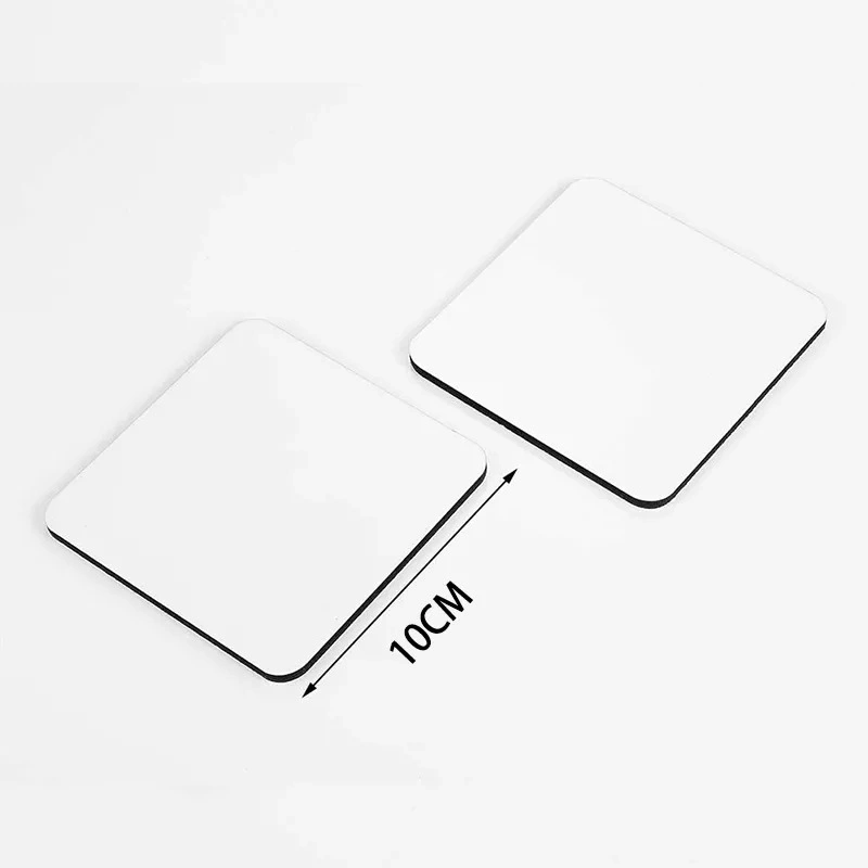 DIY Custom Wholesale Water Absorbent Tea Cup Coasters Set Sublimation Blanks Coaster Table MDF Wood Coasters for Drink Coffee