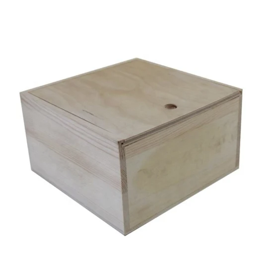 Wholesale Customized Rectangular Storage Wooden Box Wine Packaging Case