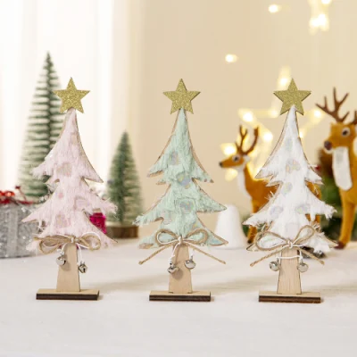 Christmas DIY Wooden Ornaments Christmas Tree Window Decoration Ornaments