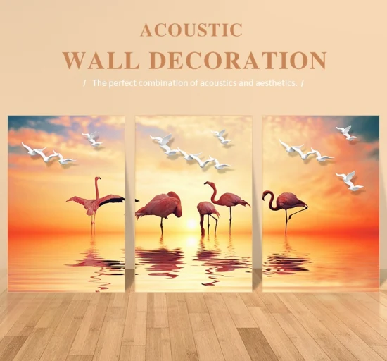 Fabric Printed Acoustic Panel Wall Decorative Panel Soundproof Acoustic Board