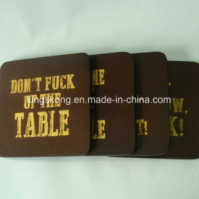 Set of 4 Wooden Coasters Drink Coaster Set